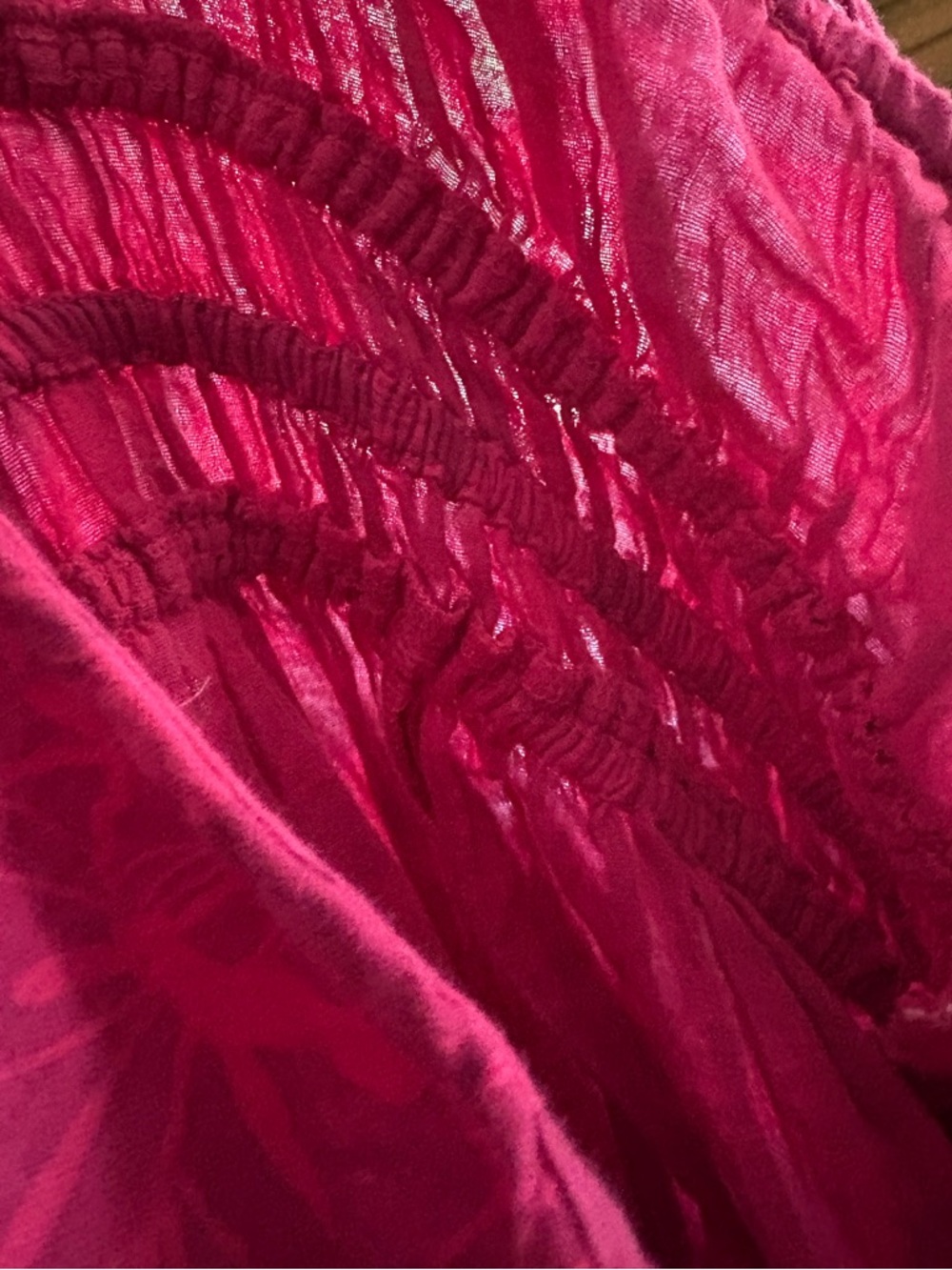 GAP Hot Pink Cotton Sundress- Floral Print- Size Large - Picture 10 of 12